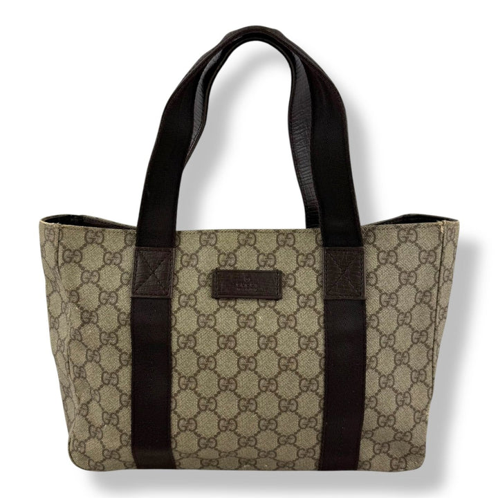 Gucci GG Beige Supreme Canvas Tote Bag - Lux Central
