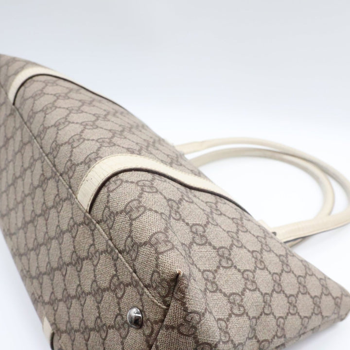 Gucci GG Beige Supreme Canvas Tote Bag - Lux Central