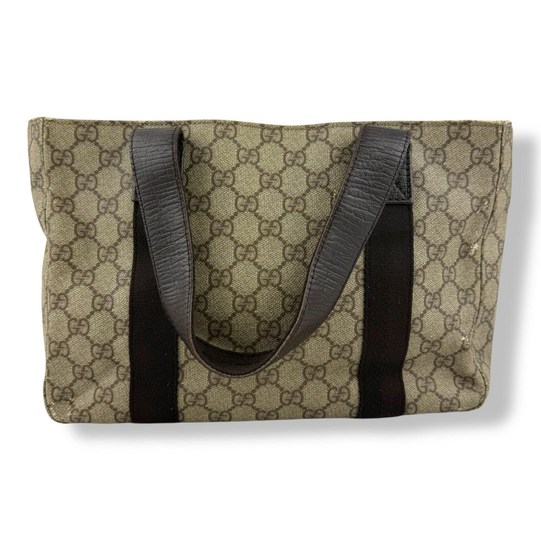 Gucci GG Beige Supreme Canvas Tote Bag - Lux Central