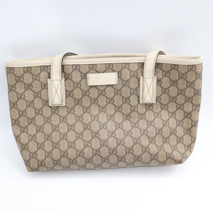 Gucci GG Beige Supreme Canvas Tote Bag - Lux Central