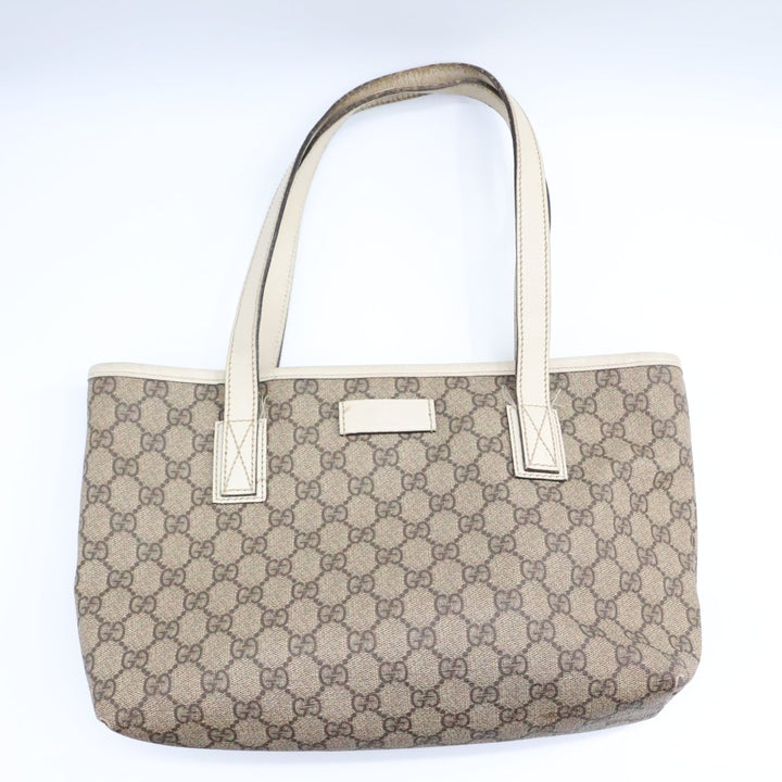 Gucci GG Beige Supreme Canvas Tote Bag - Lux Central