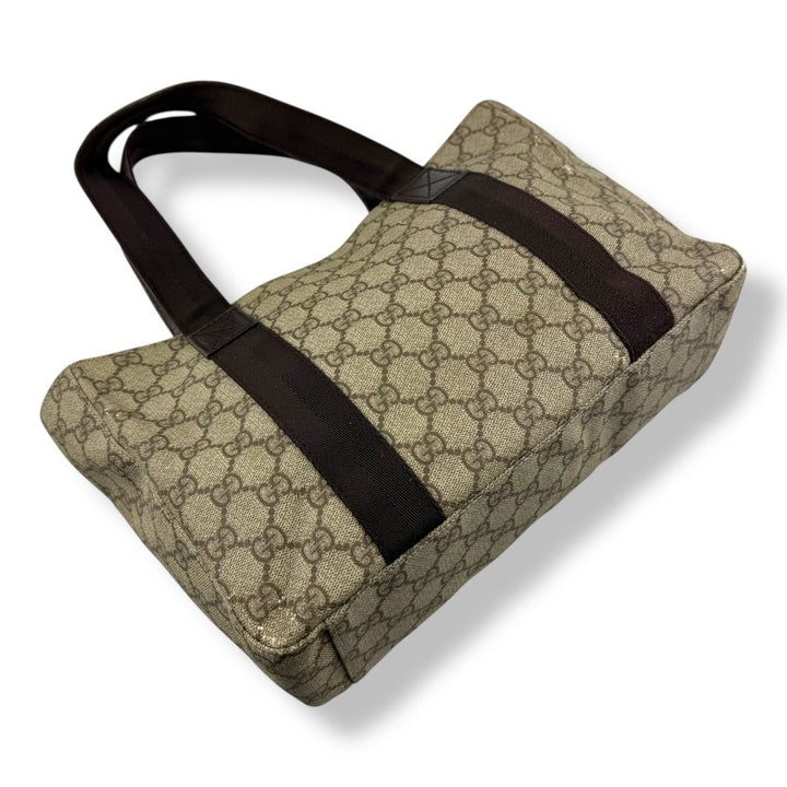 Gucci GG Beige Supreme Canvas Tote Bag - Lux Central