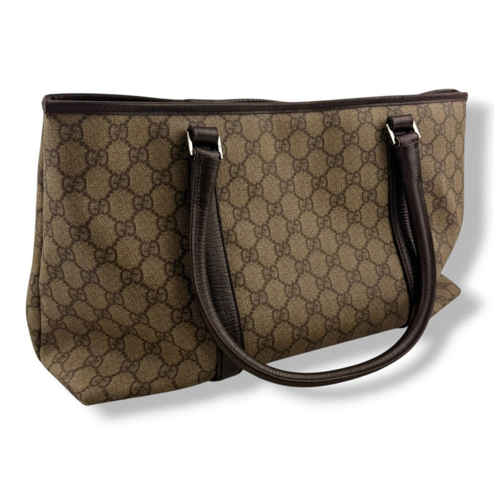 Gucci GG Beige Supreme Canvas Tote Bag - Lux Central
