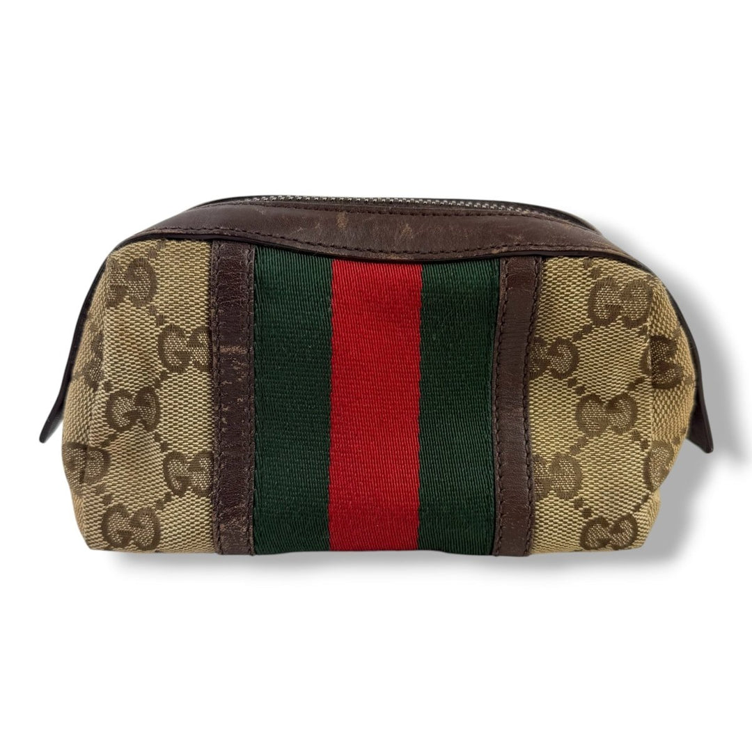 Gucci GG Beige Supreme Cosmetic Pouch - Lux Central