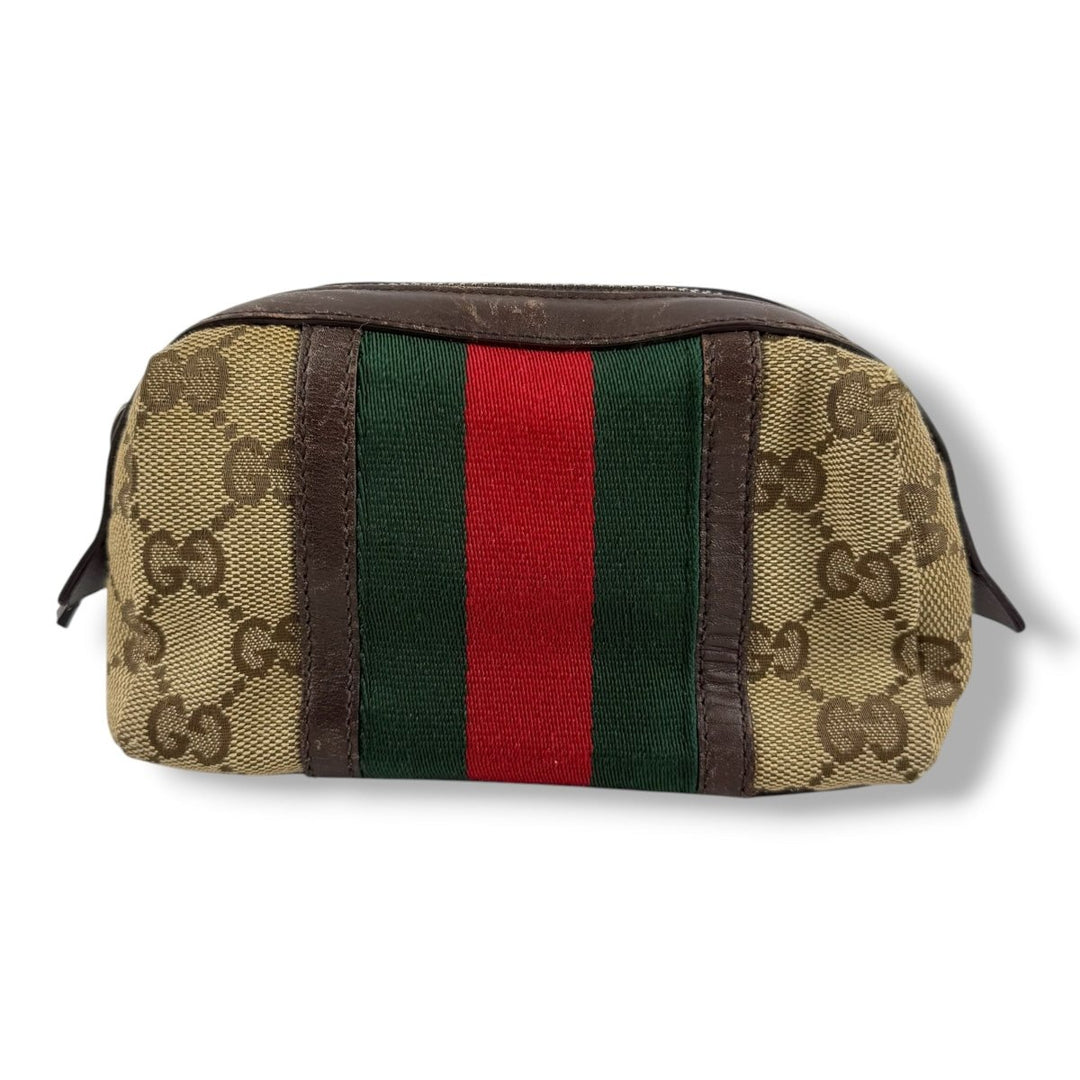 Gucci GG Beige Supreme Cosmetic Pouch - Lux Central