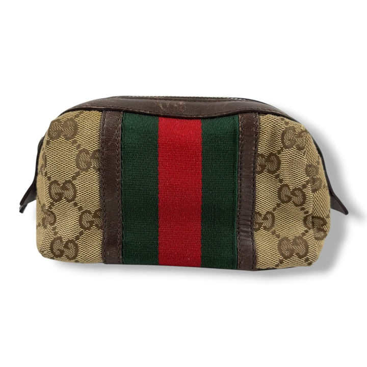 Gucci GG Beige Supreme Cosmetic Pouch - Lux Central
