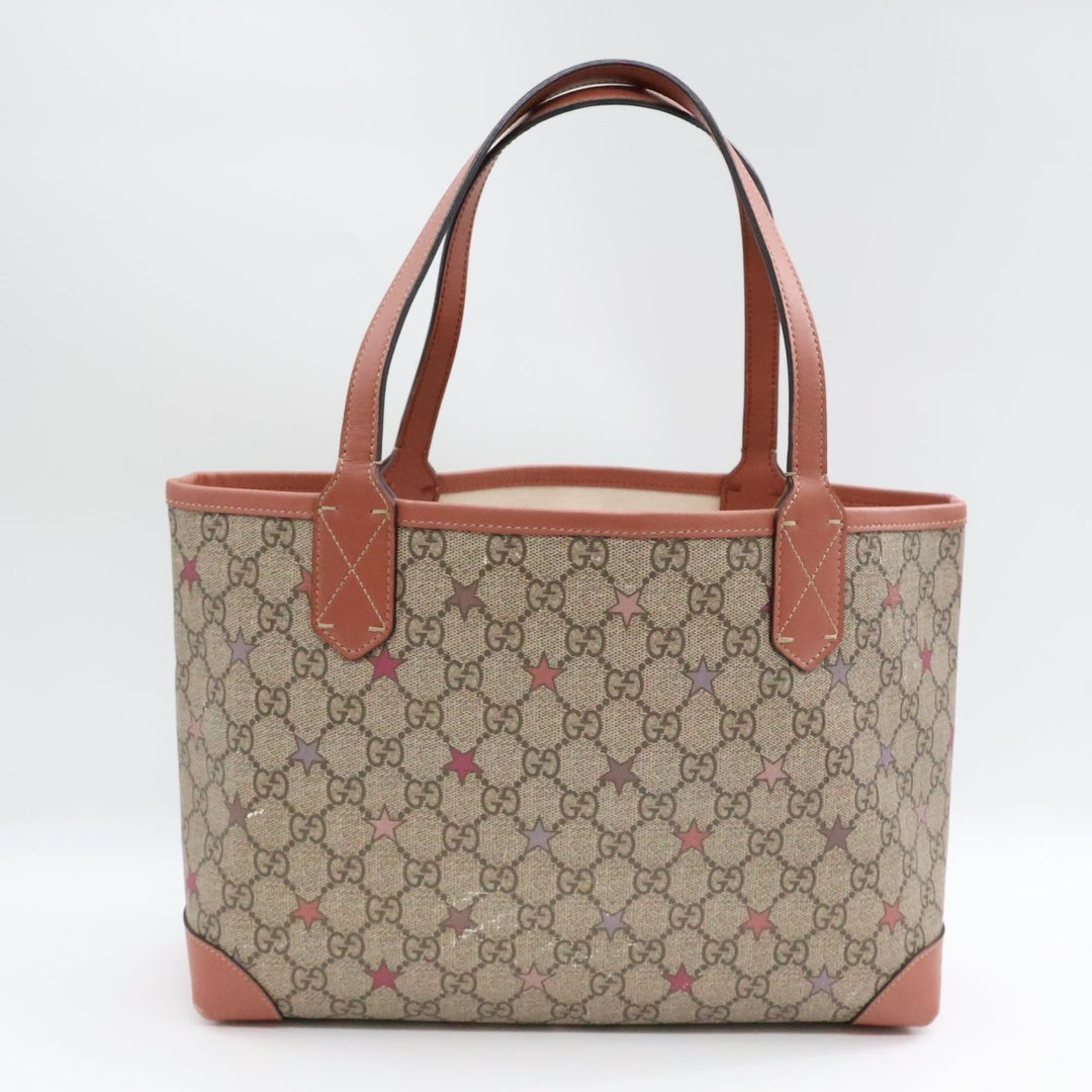 Gucci GG Beige Supreme Stars Canvas Tote Bag - Lux Central