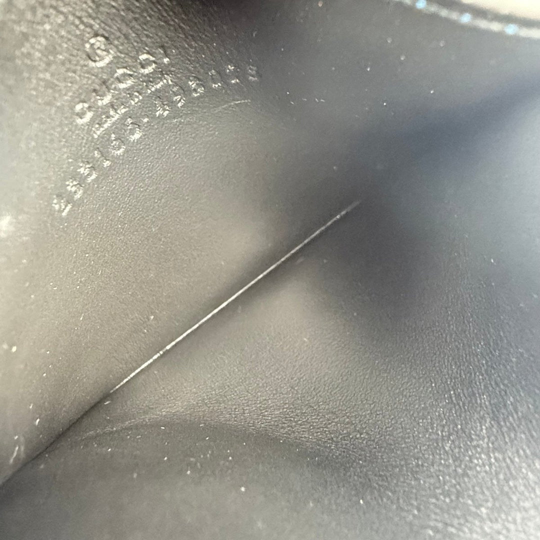 Gucci GG Beige/Blue Monogram Leather Cardholder - Lux Central