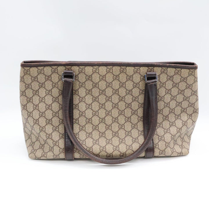 Gucci GG Beige/Brown Supreme Canvas Tote Bag - Lux Central