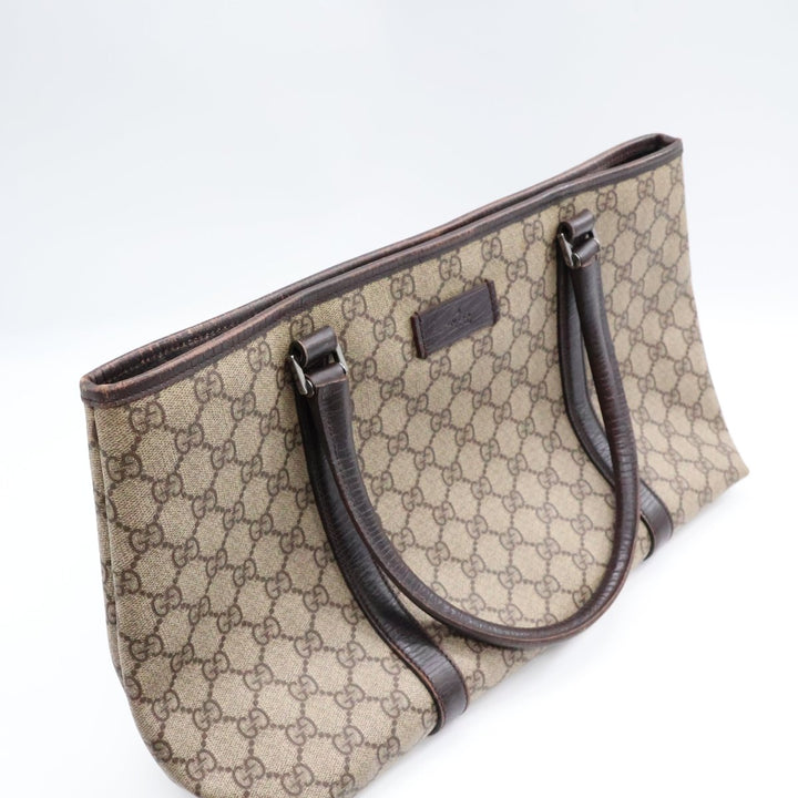 Gucci GG Beige/Brown Supreme Canvas Tote Bag - Lux Central