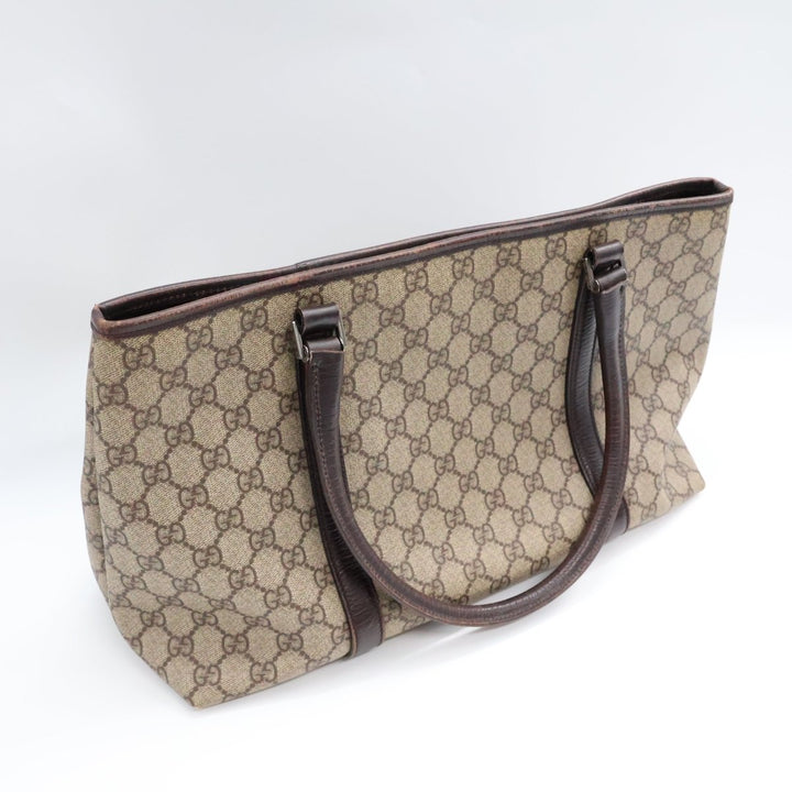 Gucci GG Beige/Brown Supreme Canvas Tote Bag - Lux Central