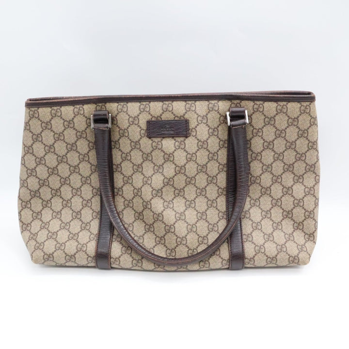 Gucci GG Beige/Brown Supreme Canvas Tote Bag - Lux Central