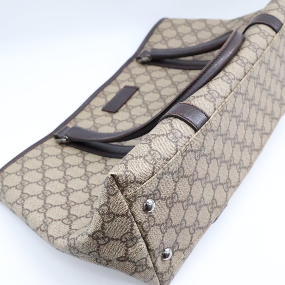 Gucci GG Beige/Brown Supreme Canvas Tote Bag - Lux Central
