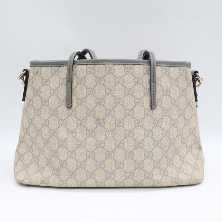 Gucci GG Beige/Grey Supreme Canvas Tote Bag - Lux Central