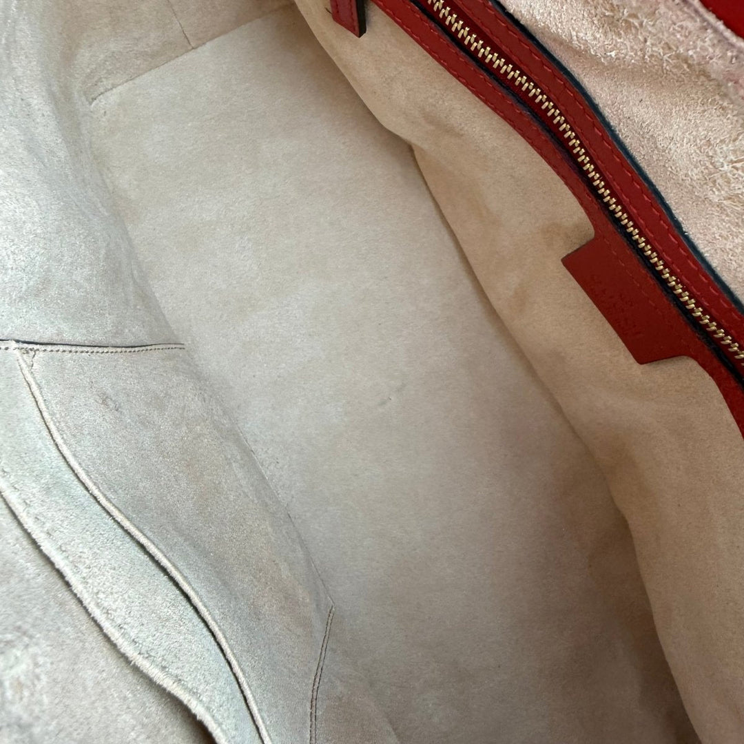 Gucci GG Beige/Navy Supreme Canvas Small Tote Bag - Lux Central