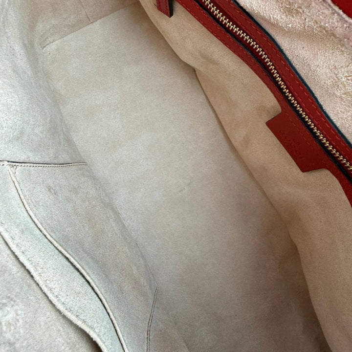 Gucci GG Beige/Navy Supreme Canvas Small Tote Bag - Lux Central
