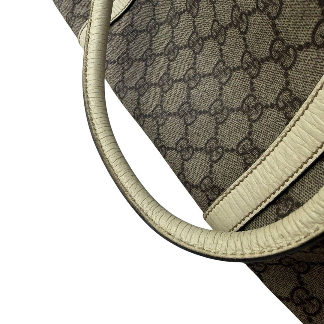 Gucci GG Beige/White Supreme Canvas Tote Bag - Lux Central