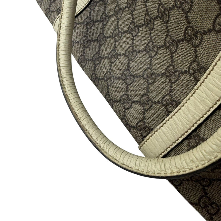 Gucci GG Beige/White Supreme Canvas Tote Bag - Lux Central