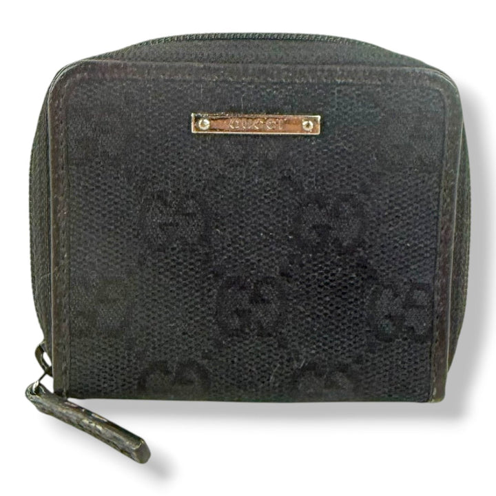 Gucci GG Black Canvas Coin Pouch - Lux Central