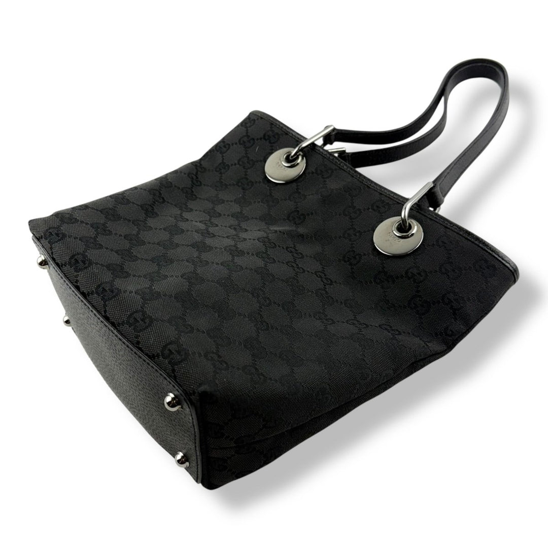 Gucci GG Black Canvas Tote Bag - Lux Central