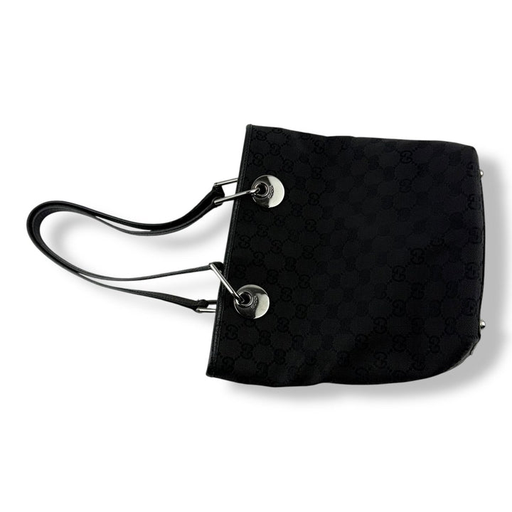 Gucci GG Black Canvas Tote Bag - Lux Central