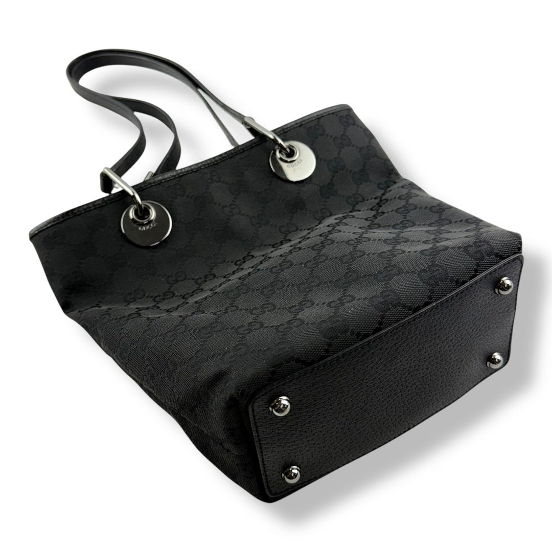 Gucci GG Black Canvas Tote Bag - Lux Central