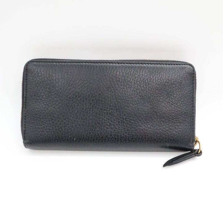 Gucci GG Black GG Marmont Zip Around Wallet - Lux Central
