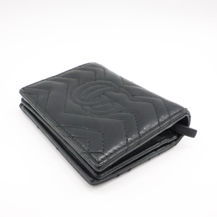 Gucci GG Black Marmont Mini Clip Wallet - Lux Central