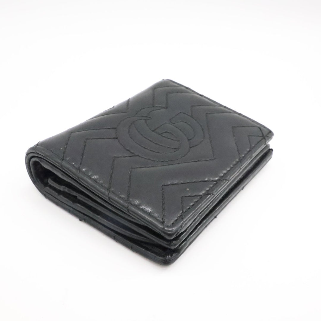 Gucci GG Black Marmont Mini Clip Wallet - Lux Central