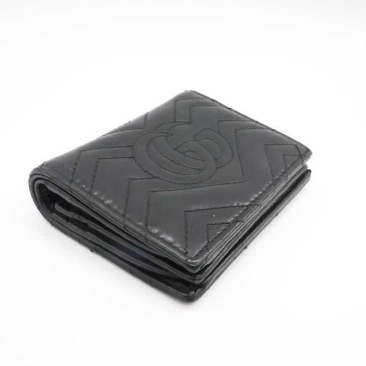 Gucci GG Black Marmont Mini Clip Wallet - Lux Central
