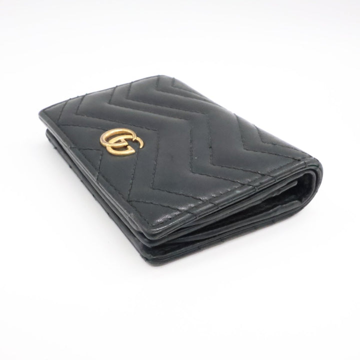 Gucci GG Black Marmont Mini Clip Wallet - Lux Central