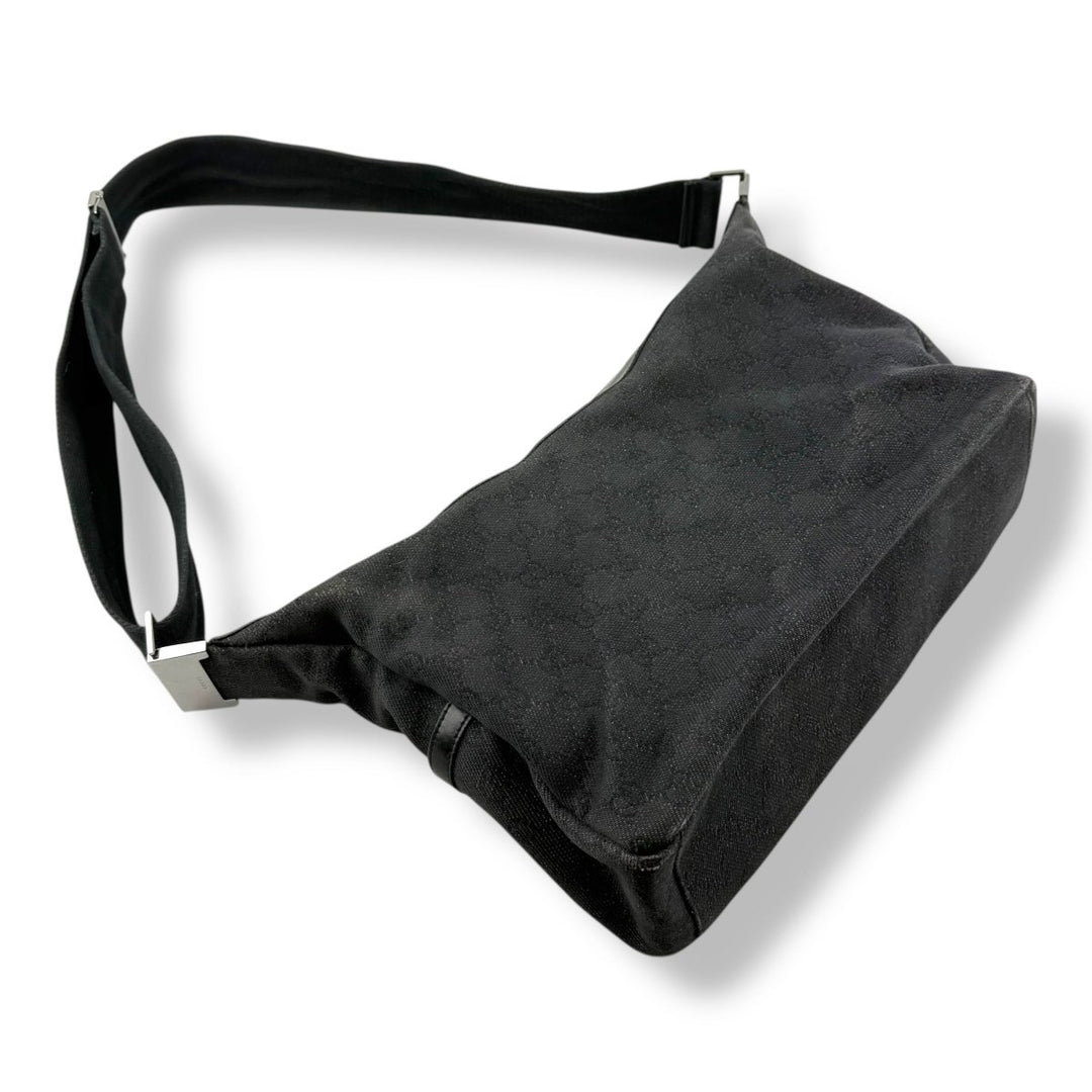 Gucci GG Black Monogram Crossbody Shoulder Handbag - Lux Central