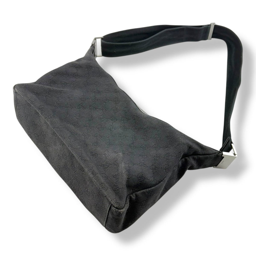 Gucci GG Black Monogram Crossbody Shoulder Handbag - Lux Central