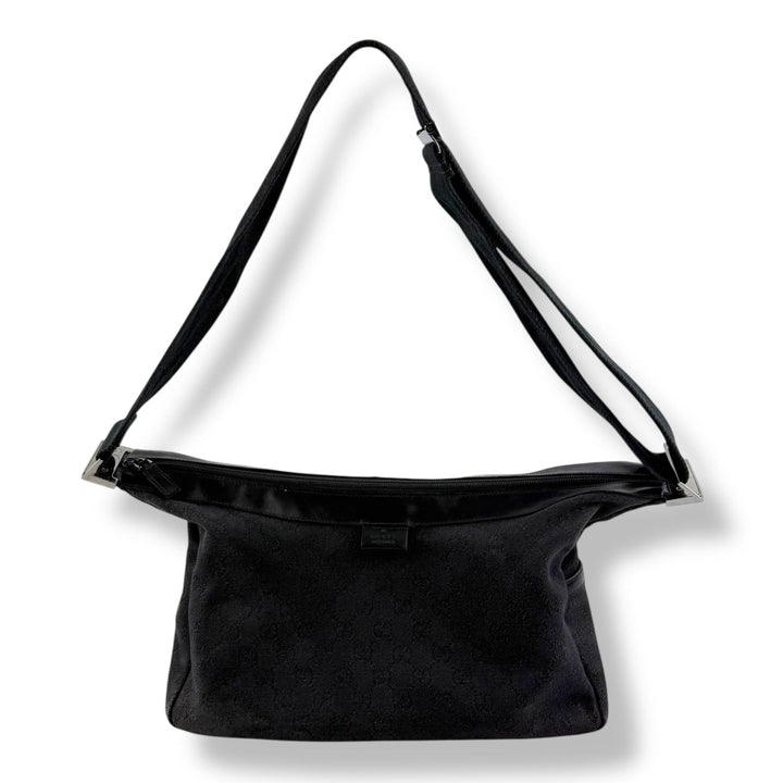 Gucci GG Black Monogram Crossbody Shoulder Handbag - Lux Central