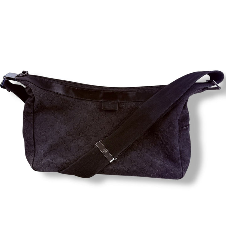 Gucci GG Black Monogram Crossbody Shoulder Handbag - Lux Central