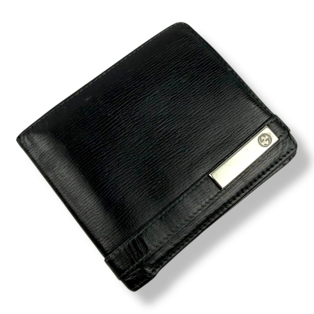 Gucci GG Black Monogram Leather Wallet - Lux Central