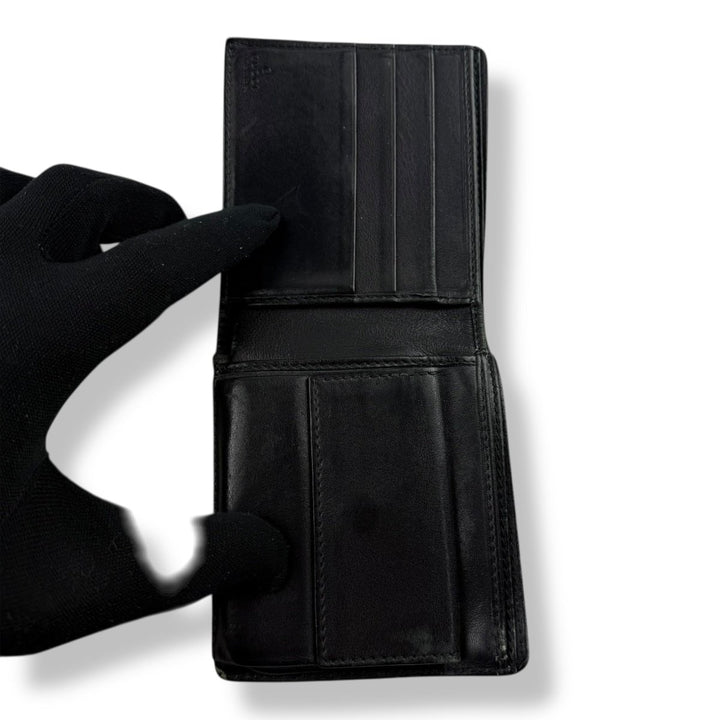 Gucci GG Black Monogram Leather Wallet - Lux Central