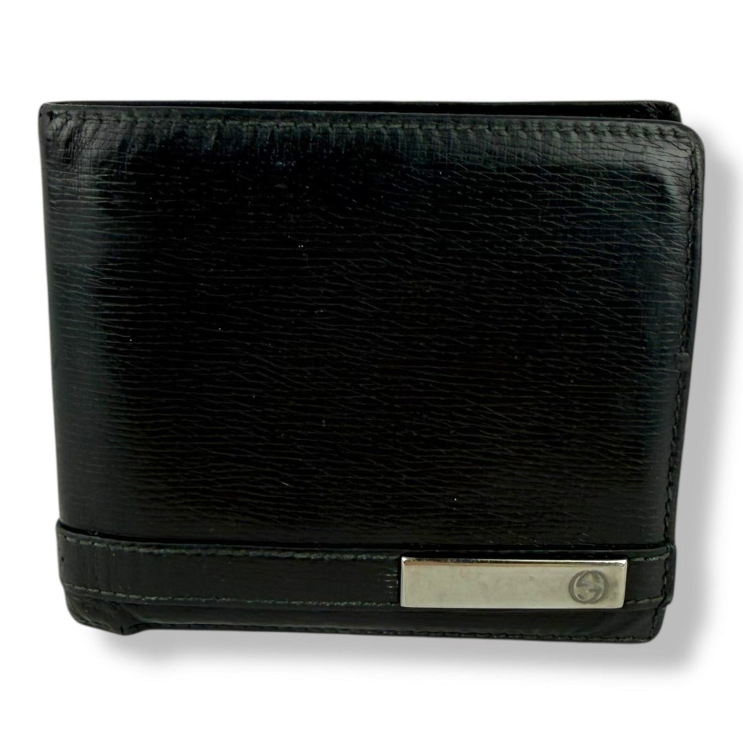 Gucci GG Black Monogram Leather Wallet - Lux Central