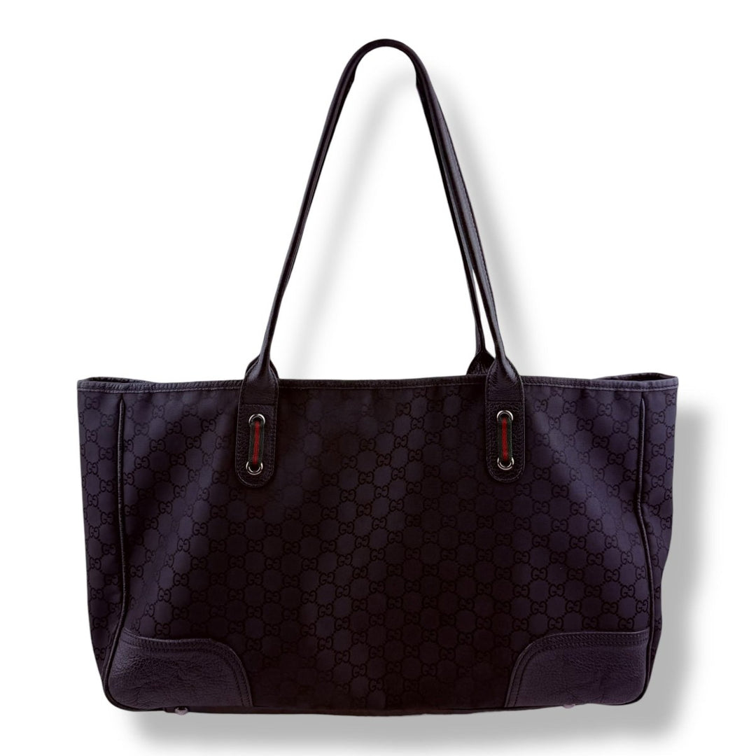Gucci GG Black Monogram Tote Handbag - Lux Central