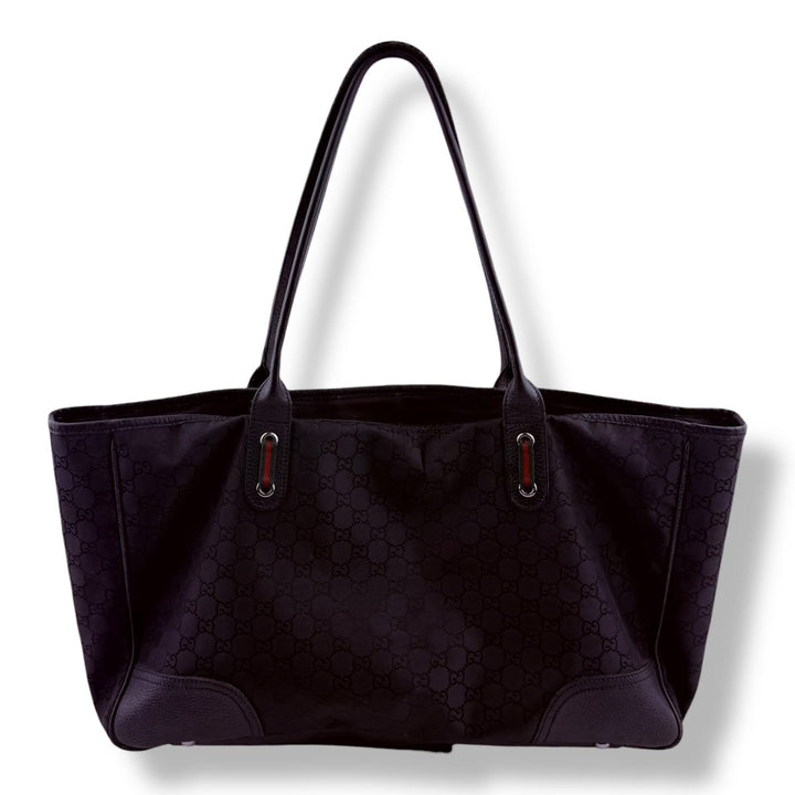 Gucci GG Black Monogram Tote Handbag - Lux Central