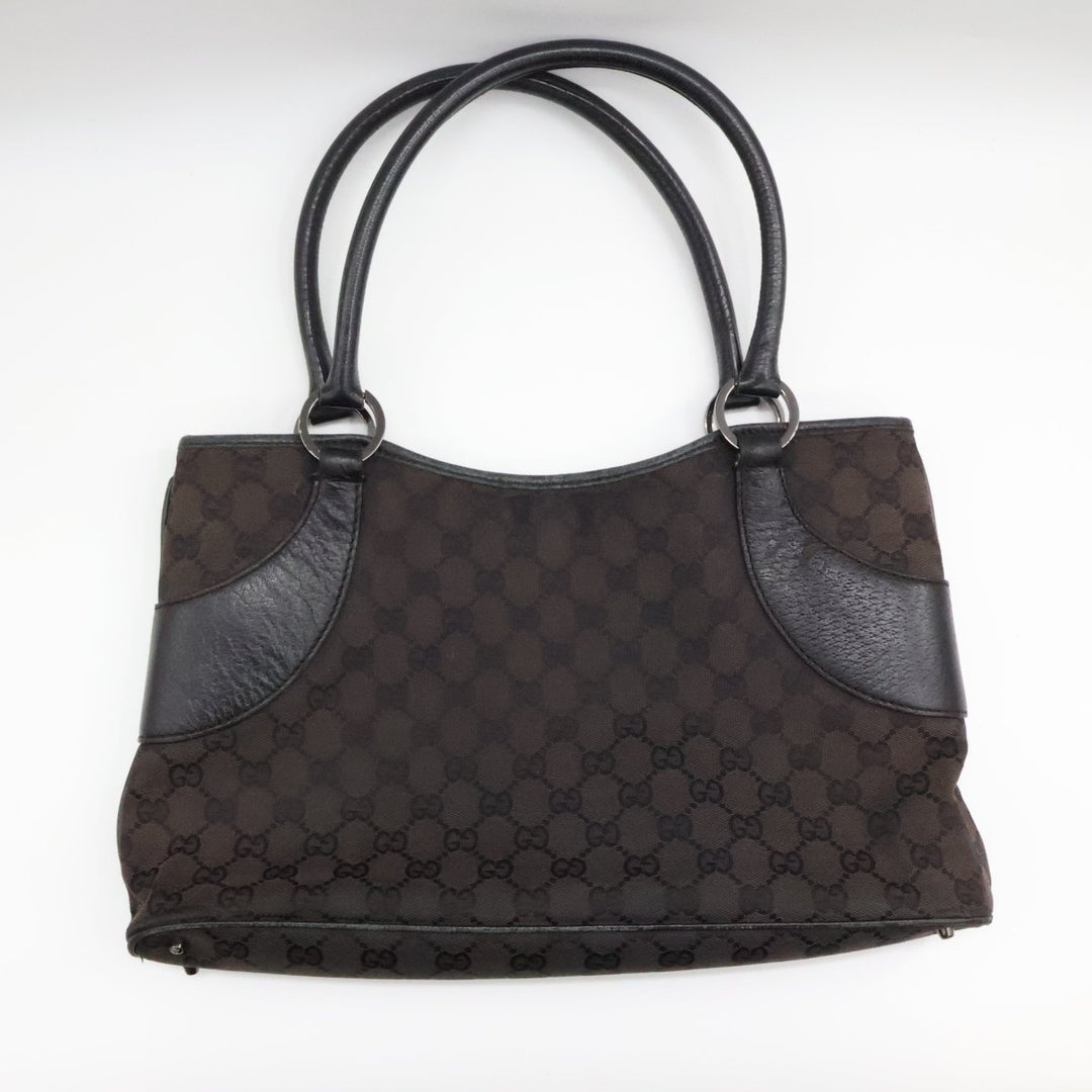 Gucci GG Black Monogram Tote Handbag - Lux Central