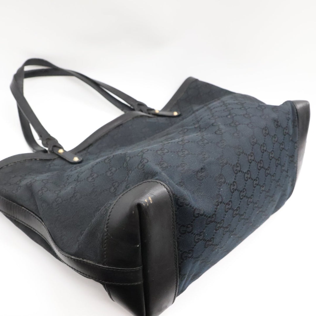Gucci GG Black Monogram Tote Handbag W/ Pouch - Lux Central