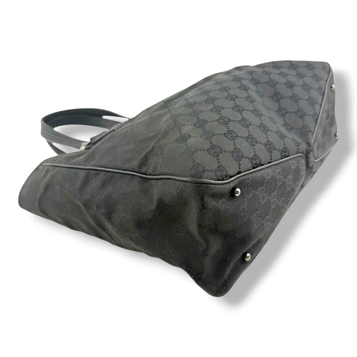 Gucci GG Black Supreme Canvas Tote Bag - Lux Central