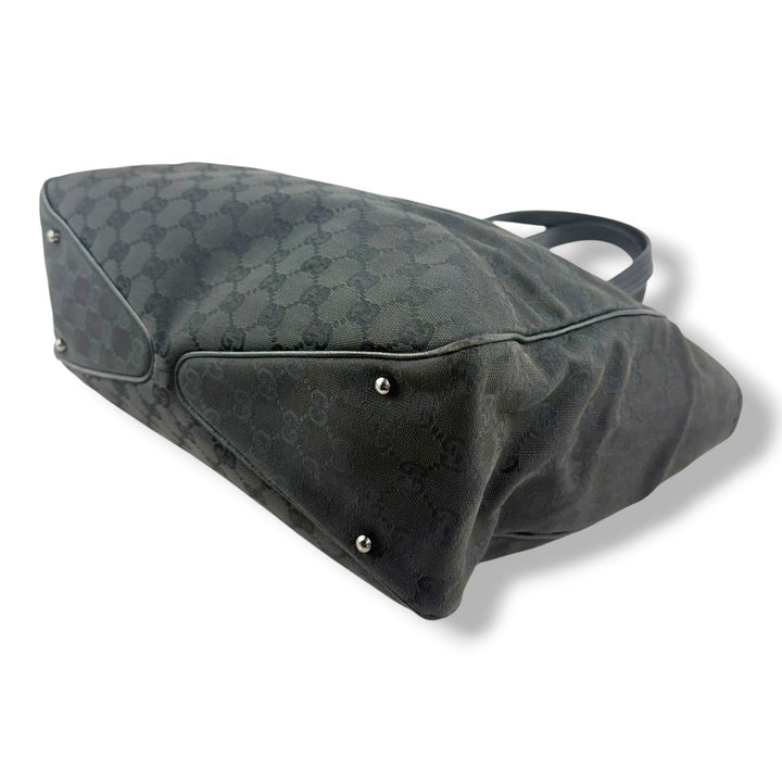 Gucci GG Black Supreme Canvas Tote Bag - Lux Central