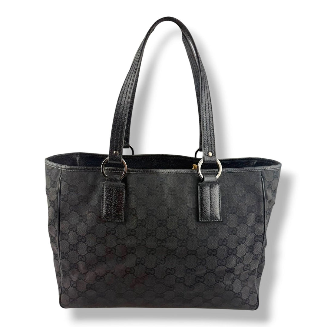 Gucci GG Black Supreme Canvas Tote Bag - Lux Central