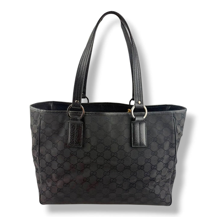 Gucci GG Black Supreme Canvas Tote Bag - Lux Central