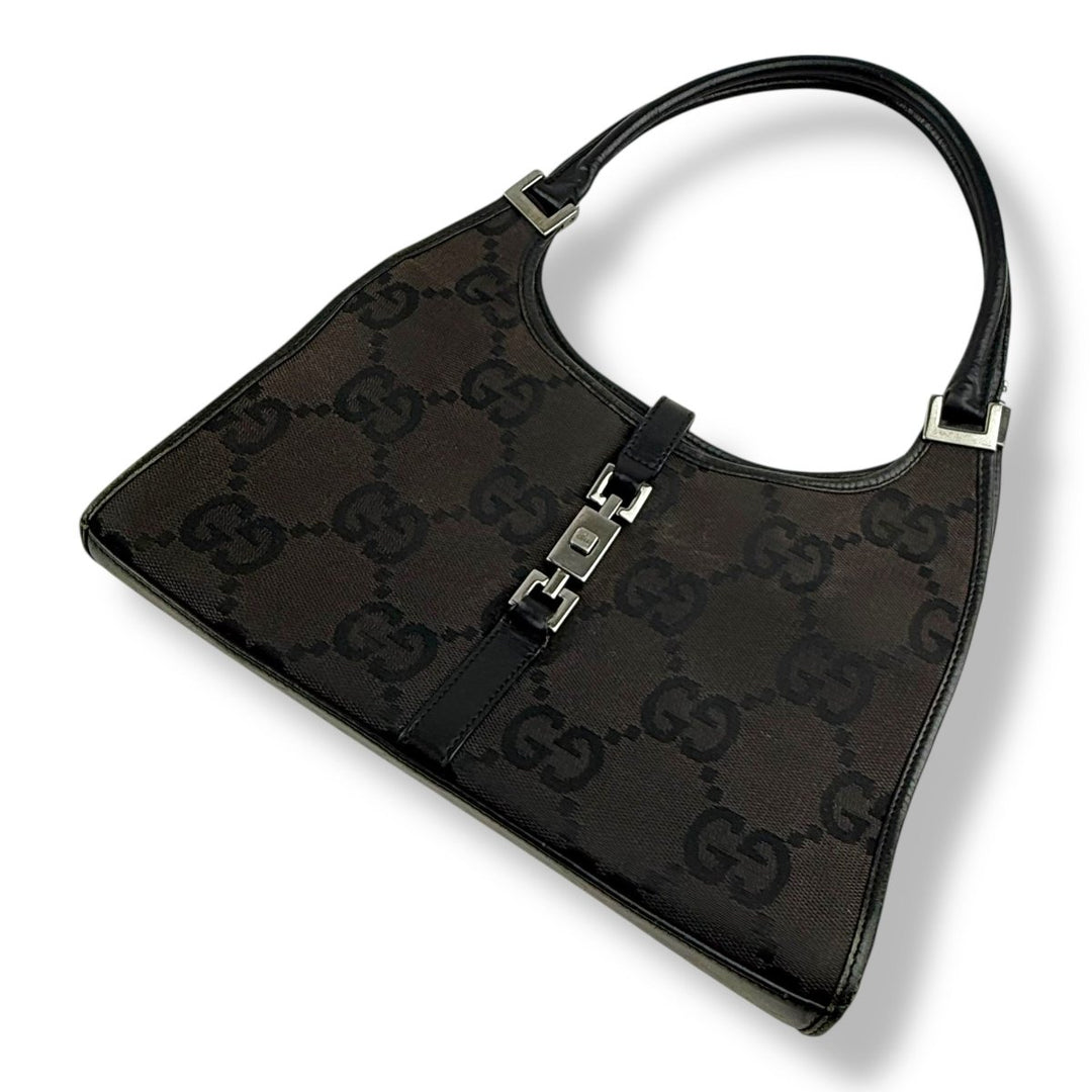 Gucci GG Black/Brown Jackie Shoulder Handbag - Lux Central