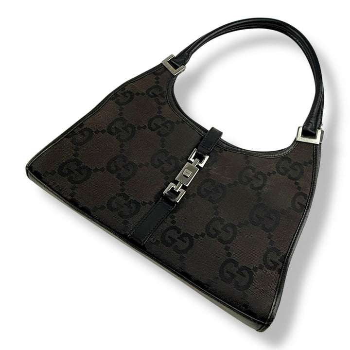 Gucci GG Black/Brown Jackie Shoulder Handbag - Lux Central
