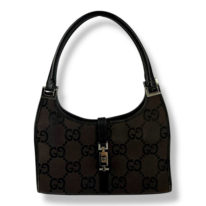 Gucci GG Black/Brown Jackie Shoulder Handbag - Lux Central