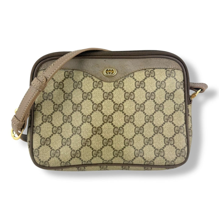 Gucci GG Canvas Beige Crossbody Bag - Lux Central